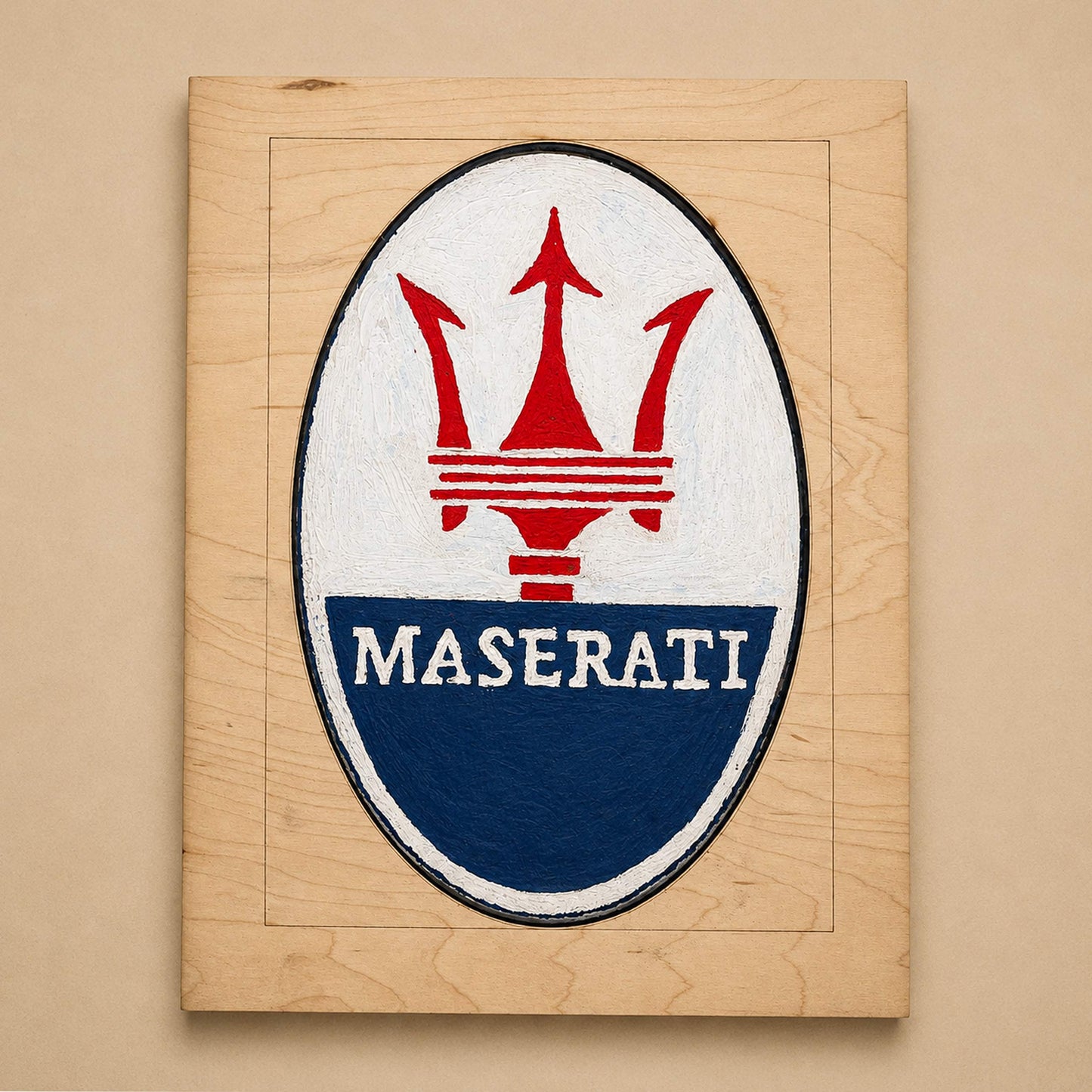 Oval plaque
