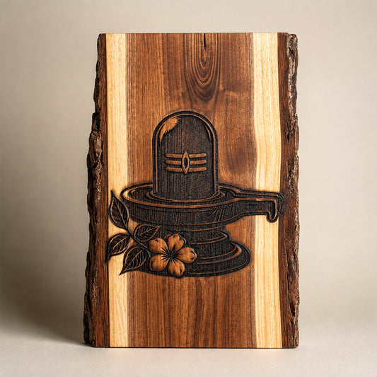 Walnut engraving of Lord Shiva