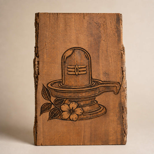 Walnut engraving of Lord Shiva
